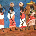 Donne d'africa senza cornice