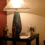 lampada turchese e oro